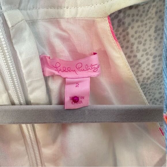 Lilly Pulitzer Lynn Out to Sea Embroidered Mini Dress } Size 2 - Picture 7 of 9